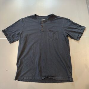Duluth Trading Co Men's Blue Henley Shirt